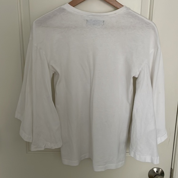 Citizen of Humanity White Ruffle T-shirt - Picture 4 of 6